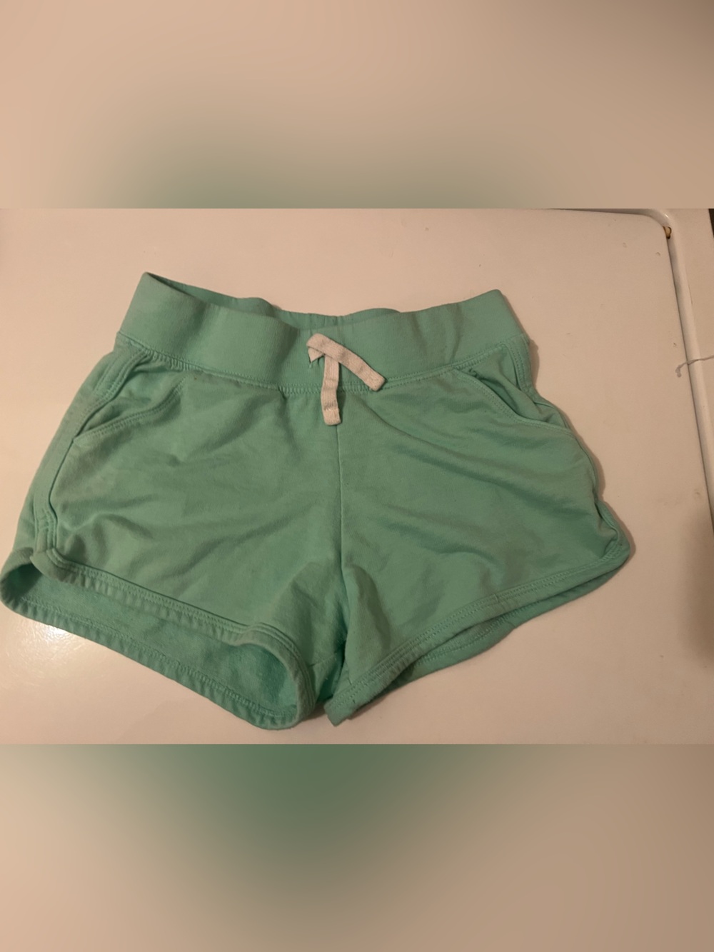 Falls Creek Mint Green Cotton Bralette with Drawstring Band